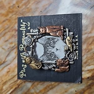 Cat pin/photo Jewelry - NEW